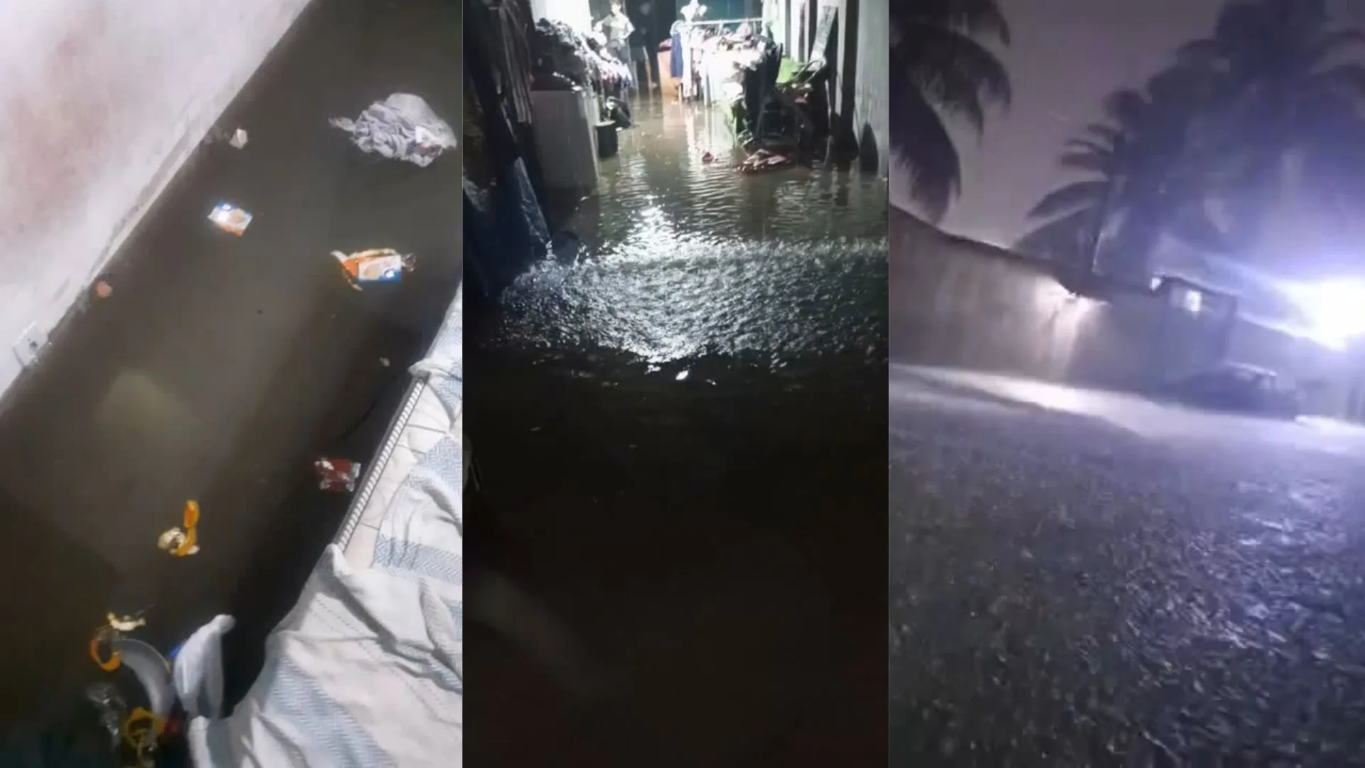 Chuva forte deixa moradores ilhados em Itaguaí