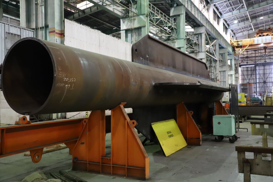 Nuclep retoma produção de estacas torpedo para a Petrobras em Itaguaí