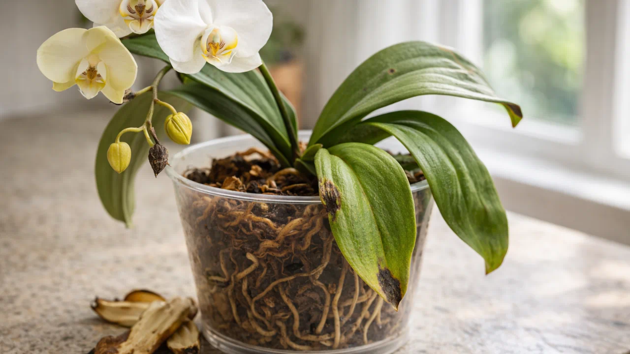 5 sinais de que você está regando sua orquídea do jeito errado e colocando a floração em risco